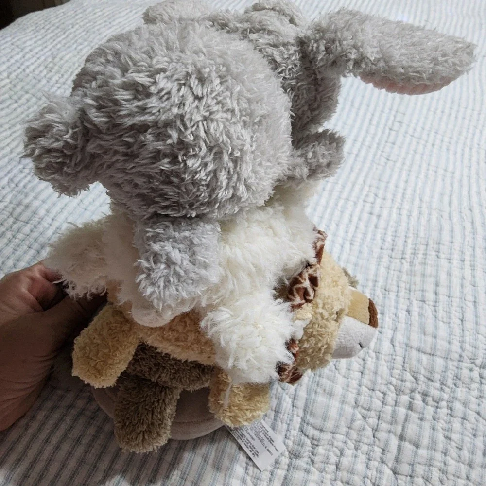 Walgreens Stacked Animal Plush Bunny Lamb Lion Elephant Crinkle Toy 296170
